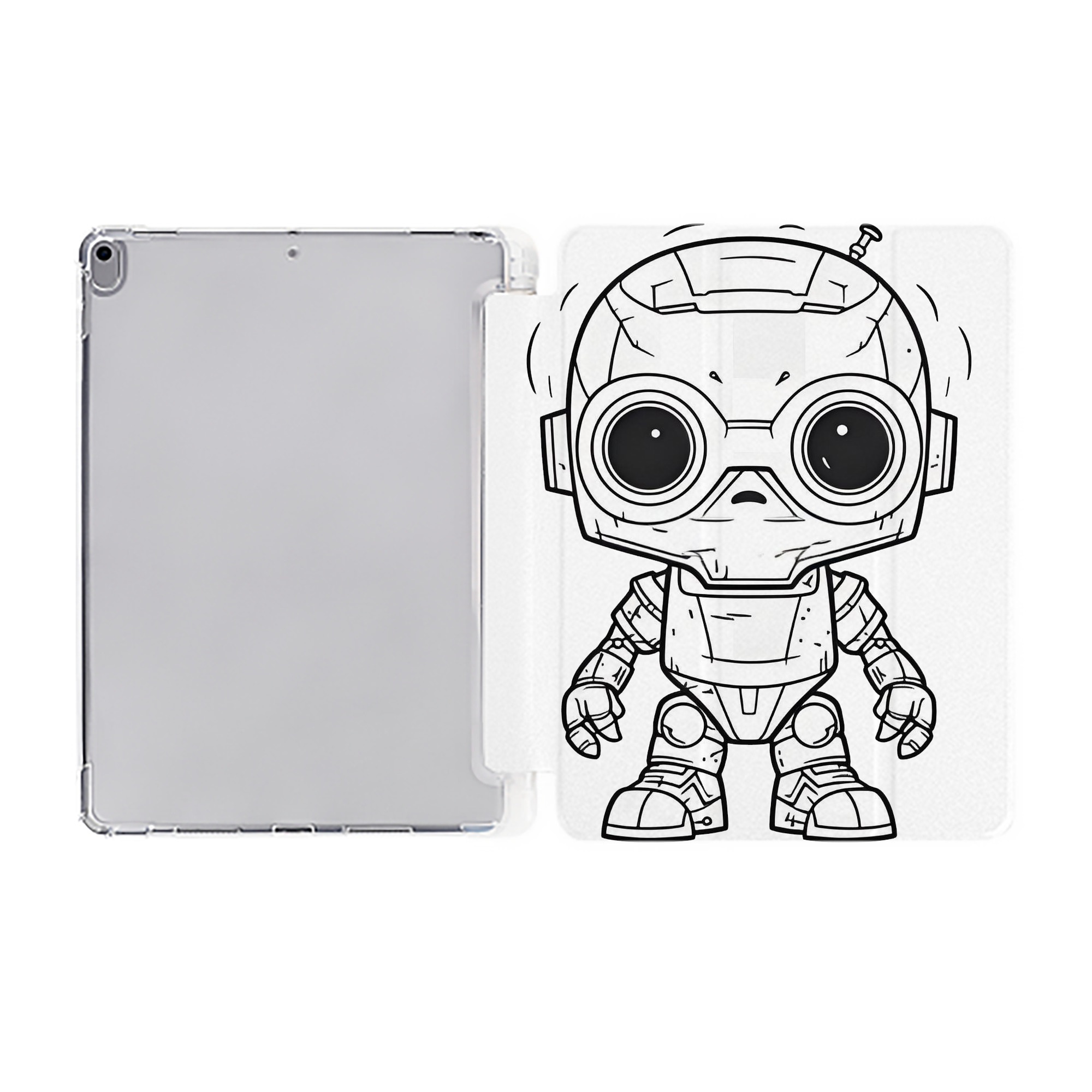 （画像用） スター・ウォーズ Star Wars IPad ケース ペン収納付き 三つ折りスタンド PUレザー×シリコン 対応機種9.5/10.5/10.9インチ